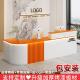 吧台收银台简约现代服装 店柜台桌便利店美容院店铺小型前台接待台
