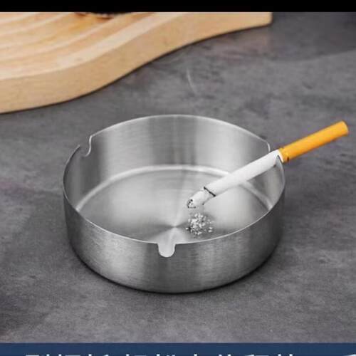 Stainless Steel Ashtray, Drop-Resistant, Suitable for Home,