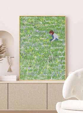 北欧小清新客厅餐厅挂画原木风卧室床头摆画绿色植物玄关装饰画