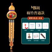 高档民魂葫芦族丝乐器初学C调降调儿童小学生专用防摔七孔紫竹B楠