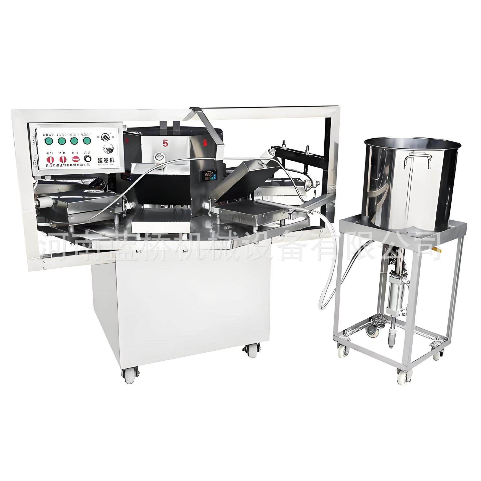 9炉全自动薄饼蛋卷机不锈钢蛋卷机生产厂家