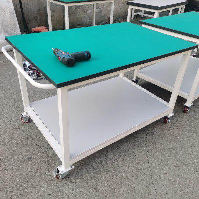 工厂车间带把手带轮子防静电可移动工具推车推车工作台