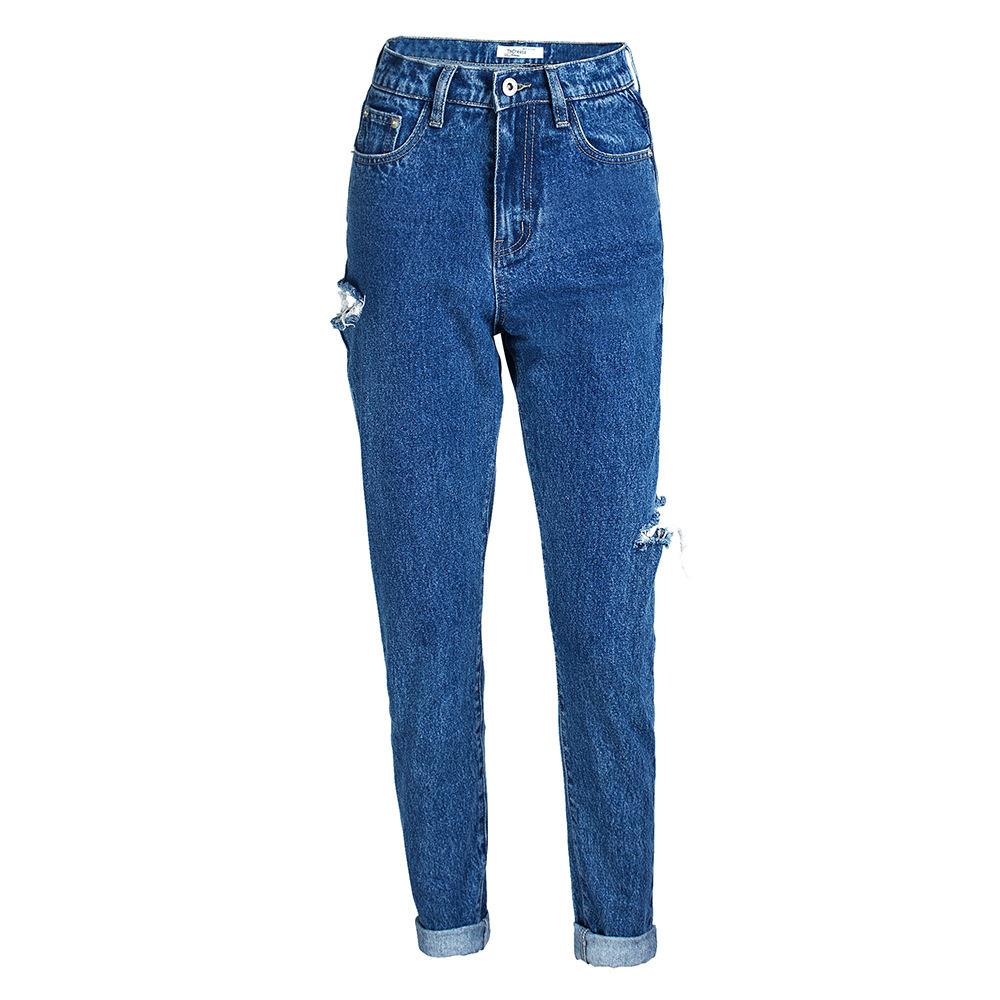 trousers womens jeans casual copper broken style street
