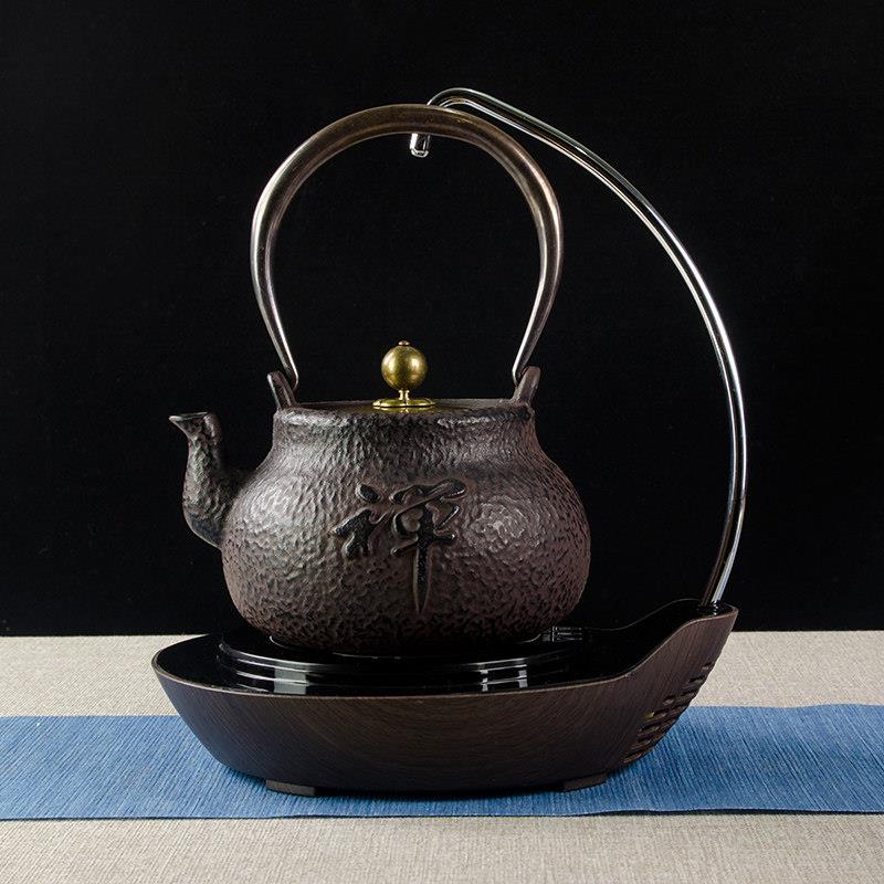 铁壶铸铁泡茶纯手工玻璃壶家用泡茶炉茶壶自动上水电陶炉煮茶器套