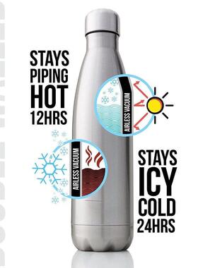 500ml Sport Bottles Double Wall Insulated Vacuum Flask Stain