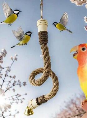 Rope Perches For Bird Cages Swing Stand For Parakeets