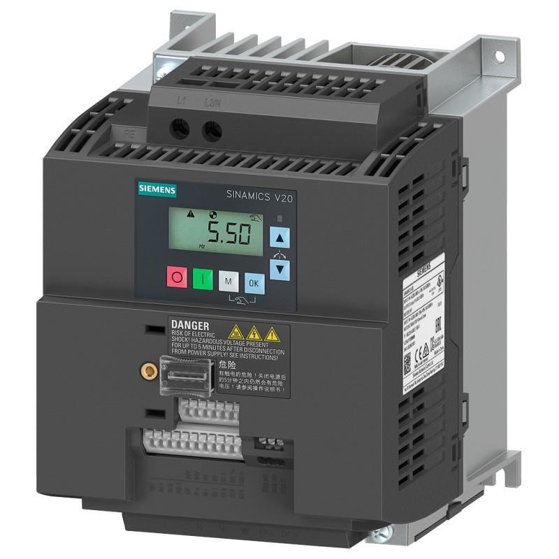 6SL3210-5BB22-2BV1西门/子变频器V20200-240V2.2kW小型带滤波