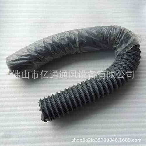 家直销尼龙布m管耐高温灰色排风软厂管阻通风管100mSQJ1燃0米