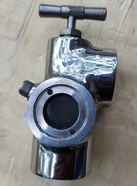 不锈钢GZQ25给油指示器内螺纹G3/8连接透明视窗钢化玻璃流油指示