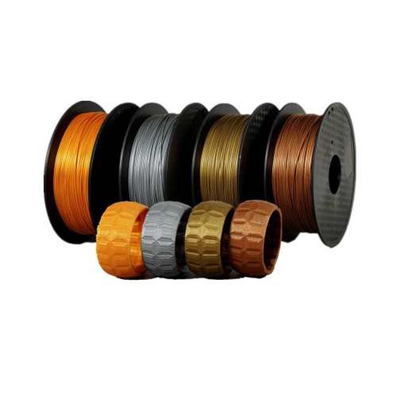 3d打印机耗材 钨pla 1.75mm 材料 金属 青铜 银不锈钢铝0.5/1kg