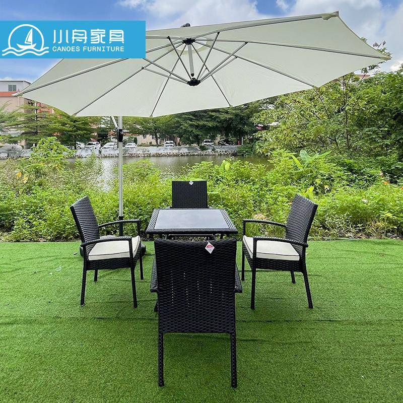藤椅户外桌椅组合阳台室外庭院花园休闲茶几藤编露台防水防晒椅子