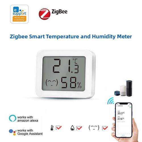 图雅/益维联Zigbee智能温湿度仪家庭室内温度数字化温湿度远程监