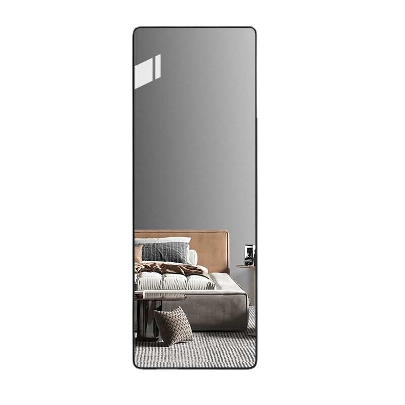 轻奢镜子贴墙自粘穿衣镜挂墙全身镜家用卧室化妆镜壁挂入户试衣镜