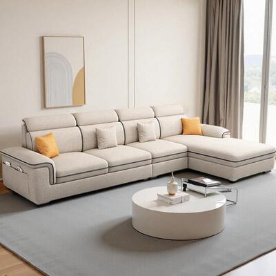 2026新款贵妃沙发组合小户型奶油风简约现代出租房客厅三人位沙发