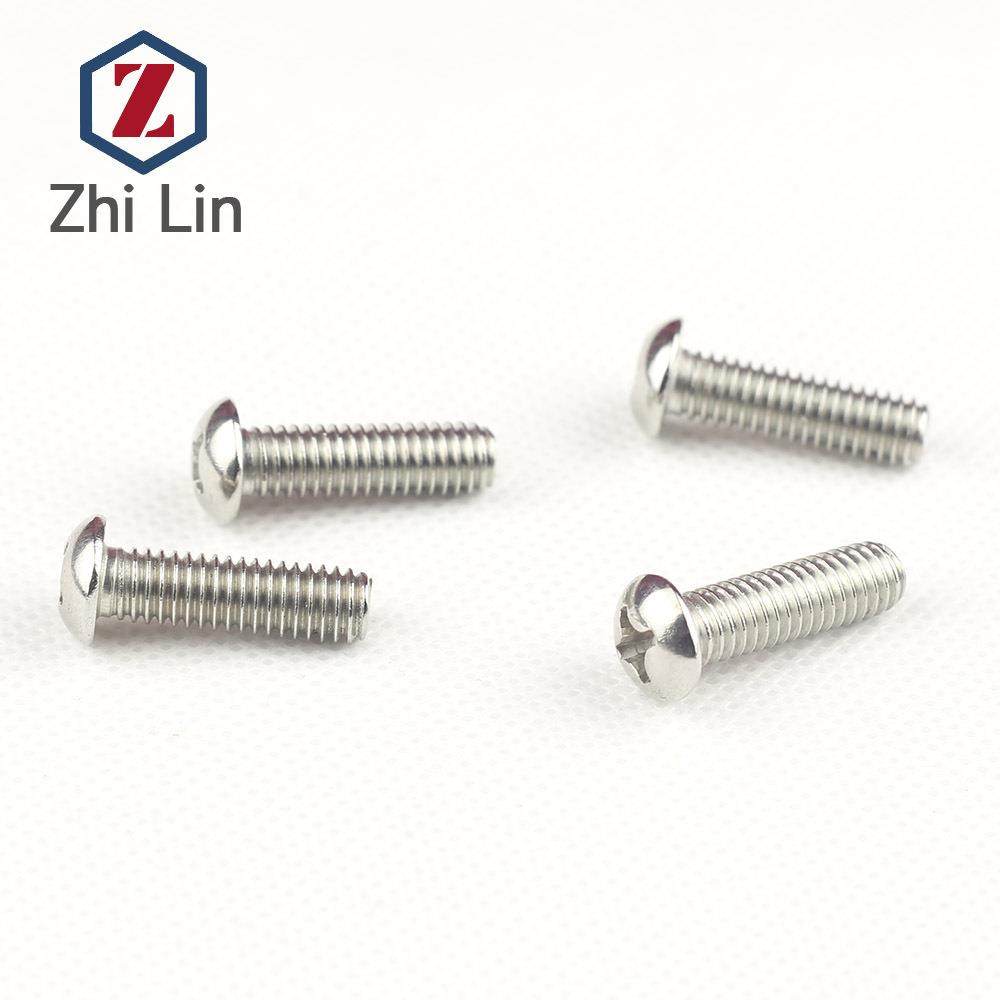 M8不锈钢20十字槽半钉圆头机螺钉半圆机圆头螺丝GDMSB1818-76