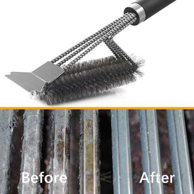 Heavy Duty Barbecue Grill Brush Scraper Extra Long BBQ Brush
