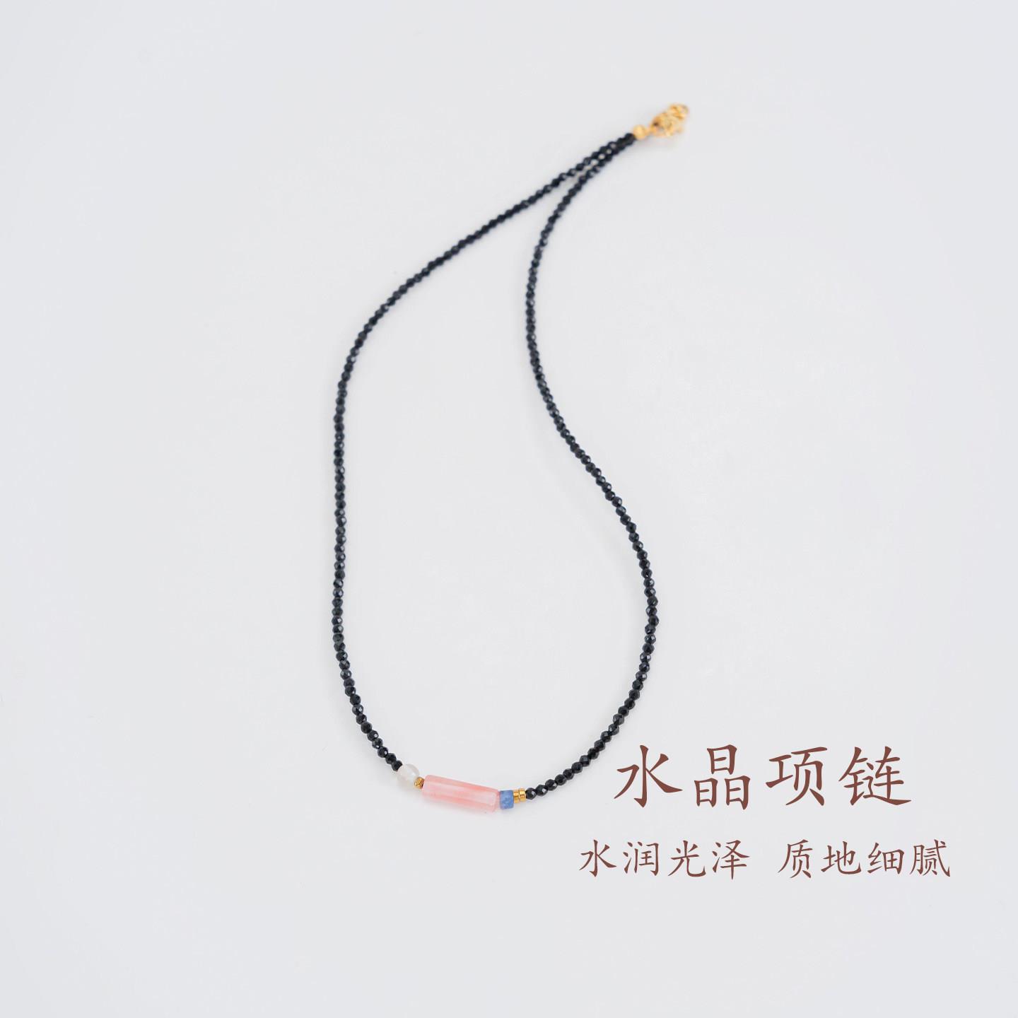 敦煌设计院新中式水晶项链锁骨链