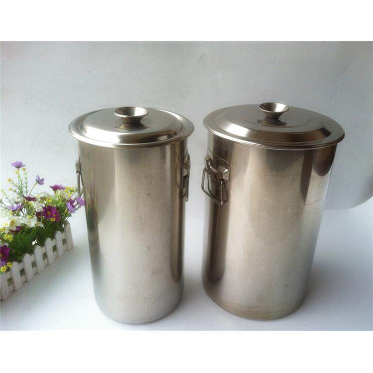 不锈钢奶茶桶 汤桶(带盖)珍珠奶茶桶 不锈钢桶 长奶筒25X45cm