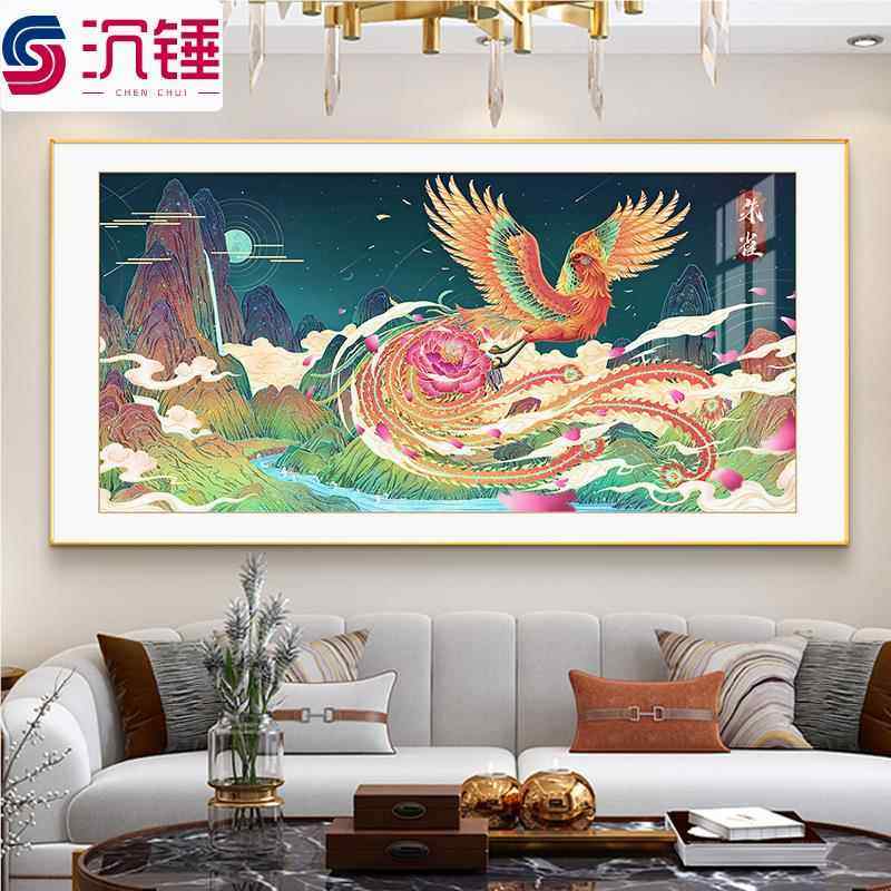 祥瑞四大神兽装饰画青龙白虎朱雀办公室聚财挂画龙年画像客厅壁画