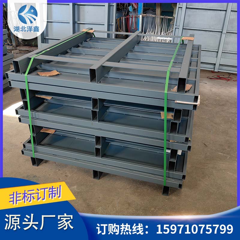 可定现货钢制托盘厂家供应金属托盘粮库饲料厂行业周转铁托盘