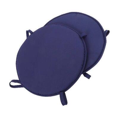 2 Pcs Chair Cushion Thickened Sponge Round Seat Pad
