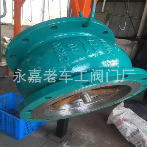 直销铸钢消声止回阀HC41X-10C法兰消声止回阀DN40铁壳铜芯
