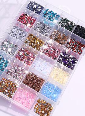 3500 pcs a Box Nail Art Flat Back Crystal Rhinestone Decorat
