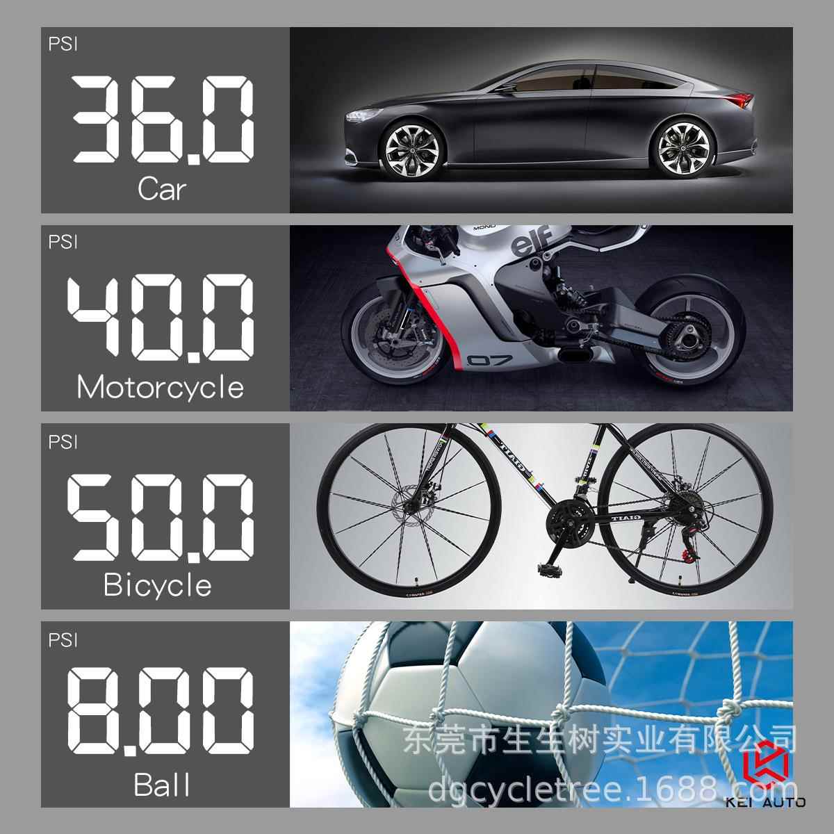 新款车载充气泵迷你便携328冲式汽车气用泵车小无线数显轮胎打气