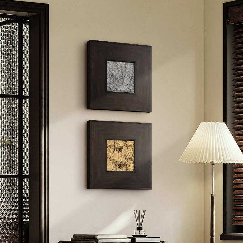 中古风玄关挂画法式复古客厅沙发背景墙软装高级感装饰画立体壁画