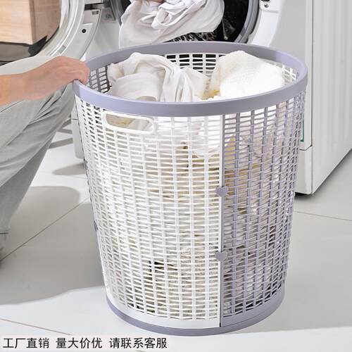 Woven laundry basket for dirty clothes, suitable for storage