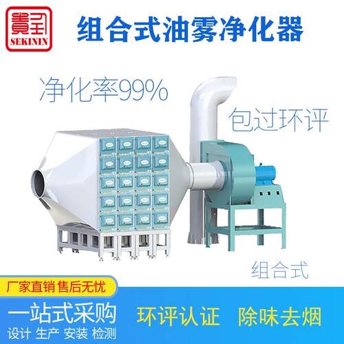 车间厨房油烟净化器大型油雾收集器集中式油烟净化商用管道集