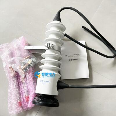 10kv户外高压封闭式喷射式熔断器PRW-12/50A100A全绝缘跌落熔断器