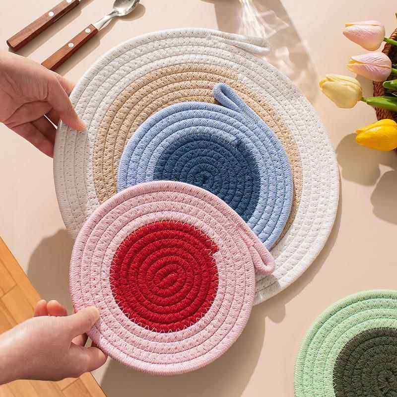 可挂孔北欧风隔热垫餐桌垫防烫垫家用餐垫防热菜盘垫子碗锅垫杯垫,餐饮具,餐垫,淘宝优惠券,粉丝福利购,淘宝优惠卷