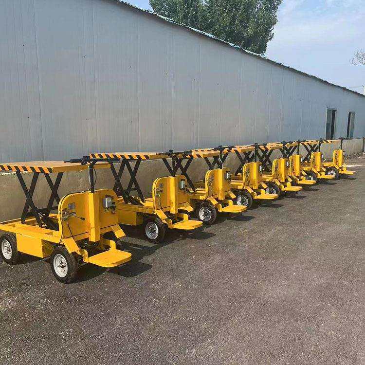 电升动升降平板车手推车四轮工液压降拉货平台车443装修载重搬运