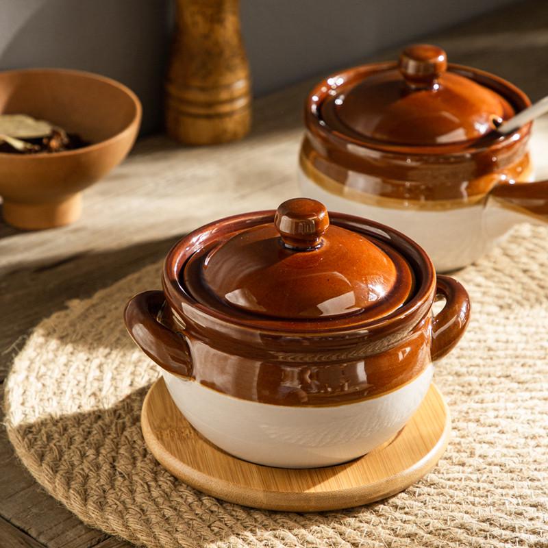 双耳陶瓷猪油罐耐高温辣椒油罐家用油泼辣子罐厨房油罐盐罐无开孔