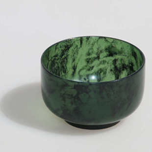 茶具中号绿玉夜光杯祁连山墨平酒具酒泉碗酒杯墨玉精品玉石玉石