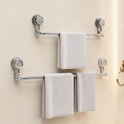Suction Cup Towel Rack No-Drill Bathroom Strong Suction Bath