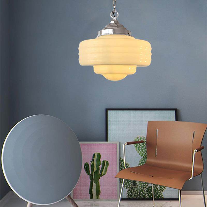 法国奶油风玻璃餐吊灯卧室吧台民宿办公桌简约过道灯具