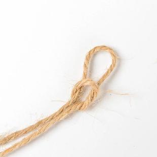 吊牌手工麻线DIY照片墙厂家直供 复古两股1.5mm麻绳批发黄麻绳