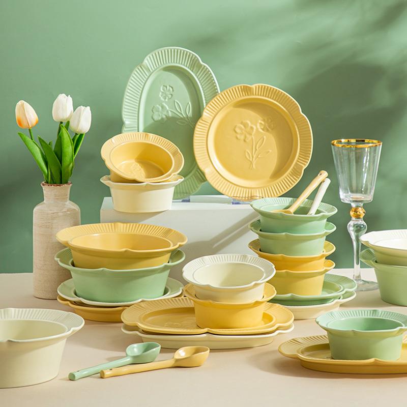 5.5英寸哑光碗沙拉碗饭碗汤面碗圆碗日式家用釉下彩陶瓷餐具包邮