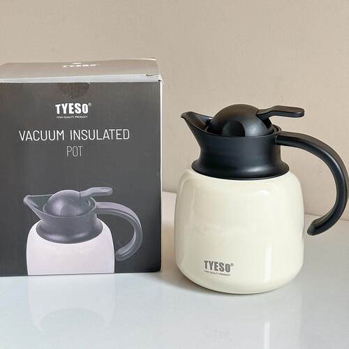 TYESO泰硕新款南瓜保温壶304不锈钢焖茶壶茶水分离水壶独享咖啡壶