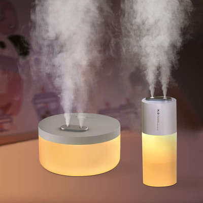 无线空气加湿器充电式小型家用静音卧室办公桌面大喷雾车载香薰机