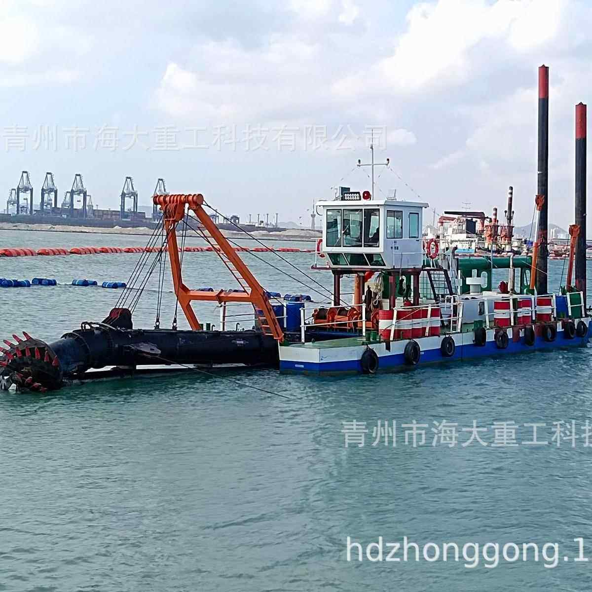 绞吸清淤道疏河浚HD-WN船小型船绞吸船绞沙吸式挖泥船河道抽船