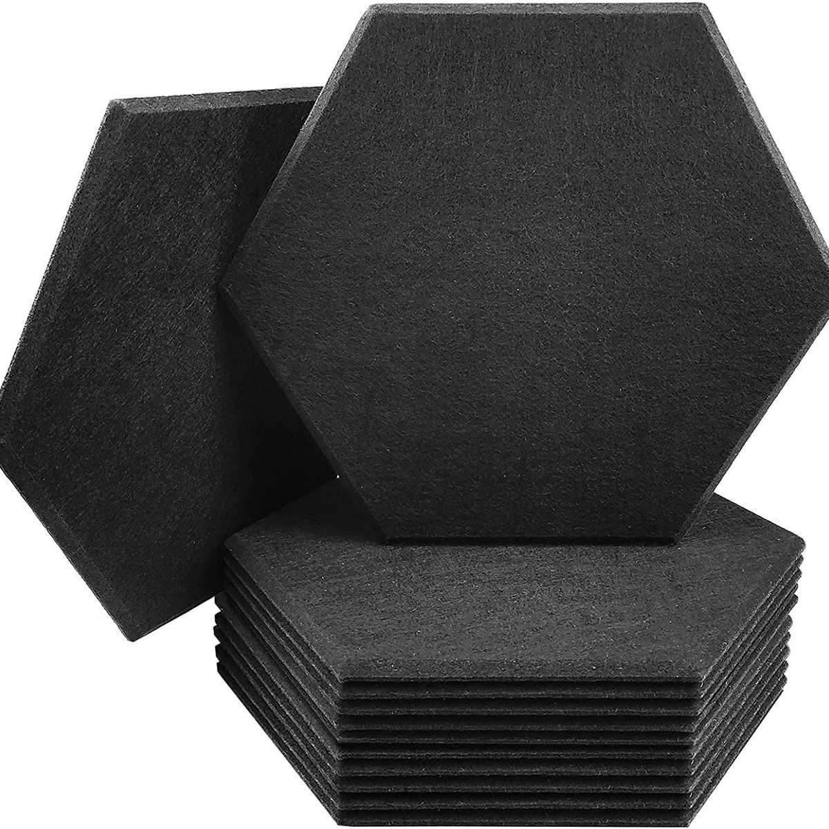 创意毛毡六角形智力板彩色墙贴3D立体背景毛毡隔音板厂家