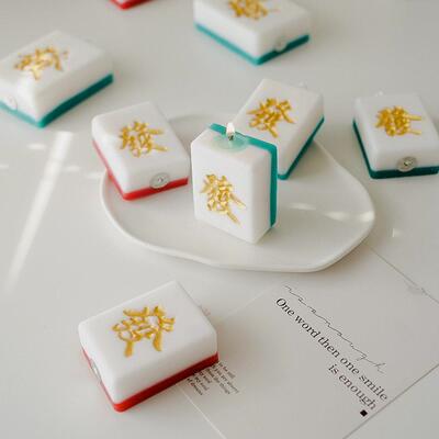 Chinese Style Mahjong Incense Candles Smokeless Household