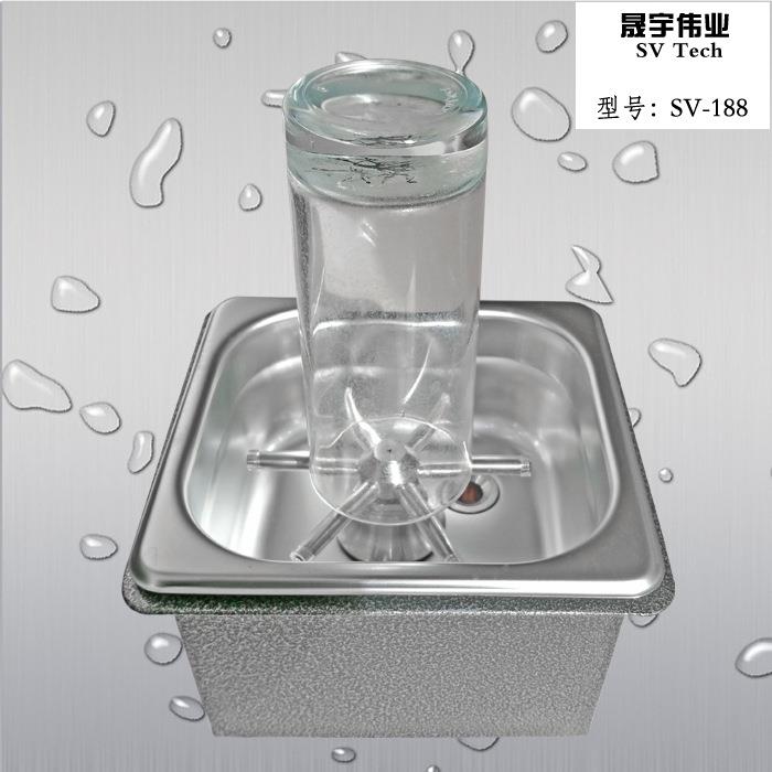 洗杯器不锈钢钢杆杯托小号奶缸冲洗槽免开孔可拆洗阀芯SV-188