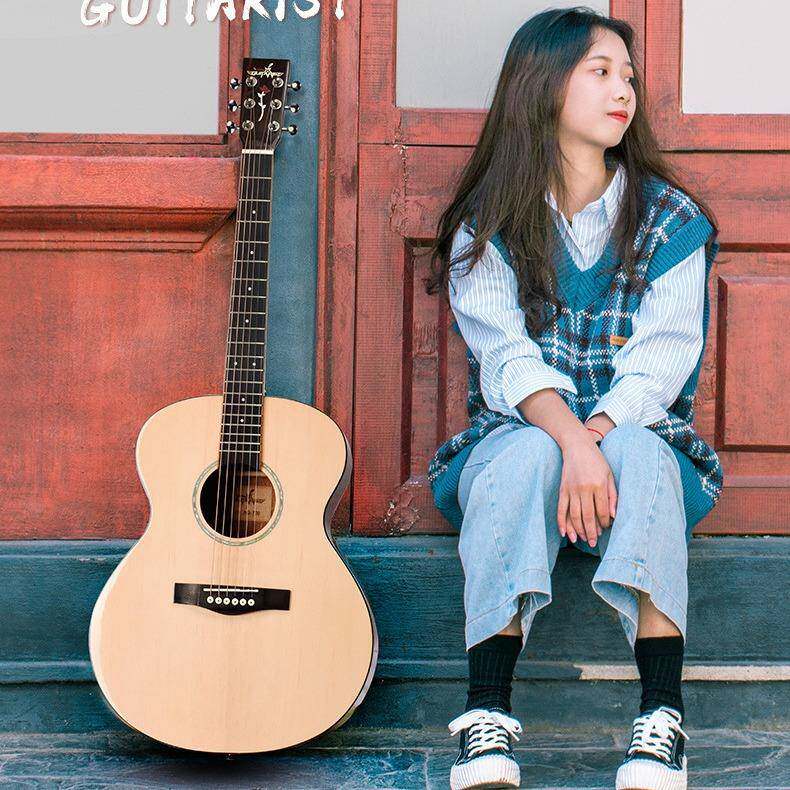 民谣吉他单板8寸初3学男女生3700、7108演奏级寸新手自学弹者唱指