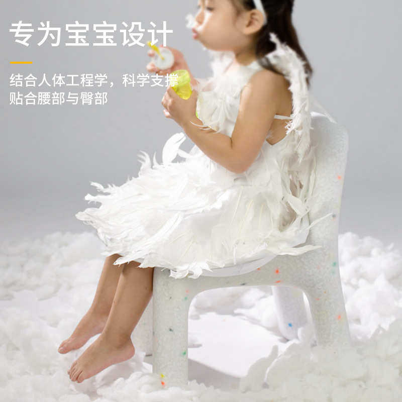 幼儿园儿童小椅子卡通凳子靠背家用桌椅组合网红塑料矮凳可爱板凳