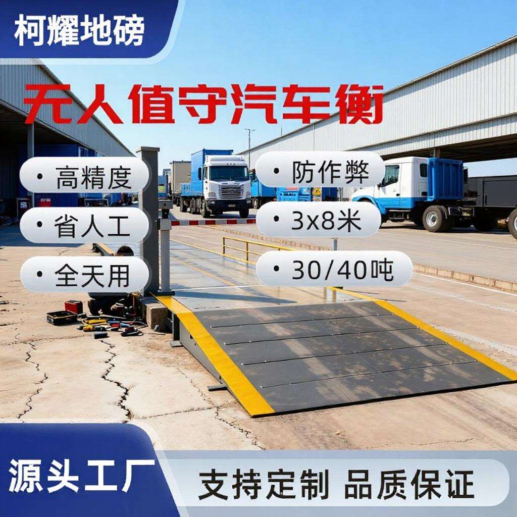 移动便携地磅40吨3x8米防腐高精度数字大型电子地磅秤30吨汽车衡