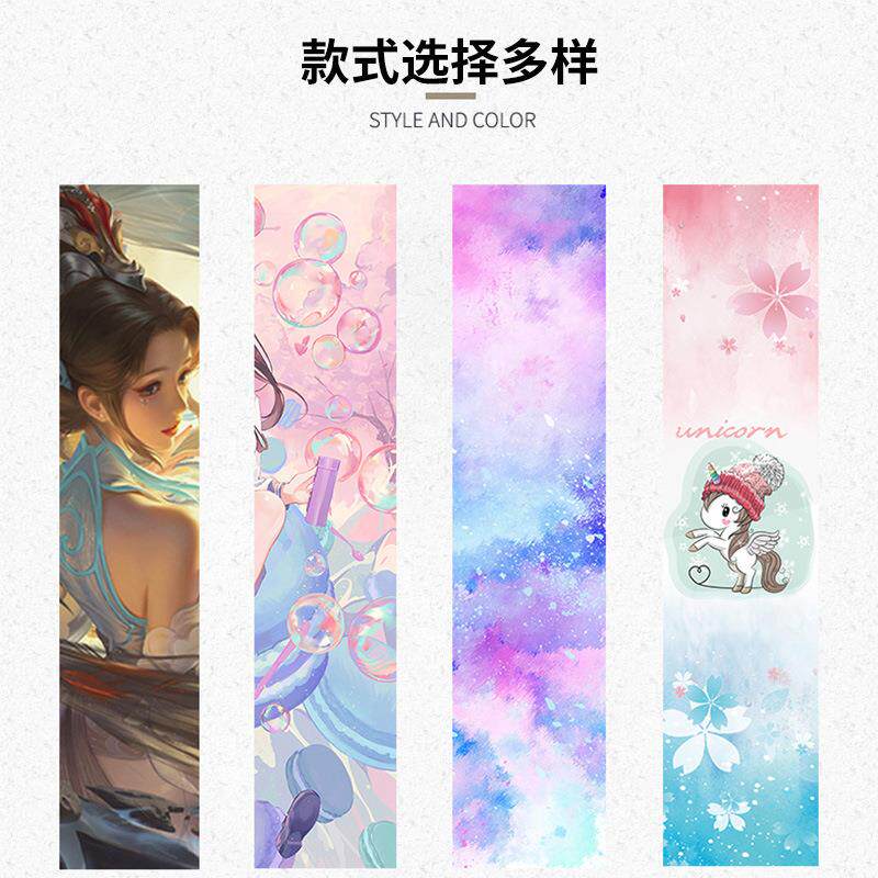 新款直销滑板砂纸彩砂双翘板陆冲板专业长板砂纸舞板砂纸防滑耐磨